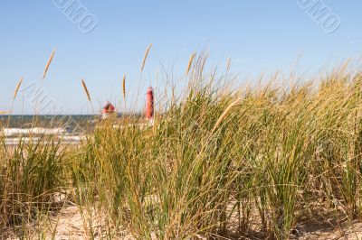 Dune Grass and Lighthouse