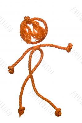 Miscellaneouses of the figure of the people from rope