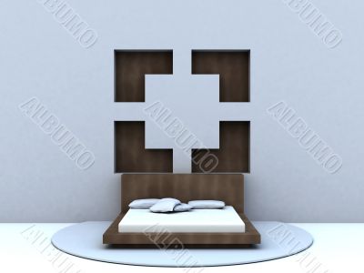 bed in modern style