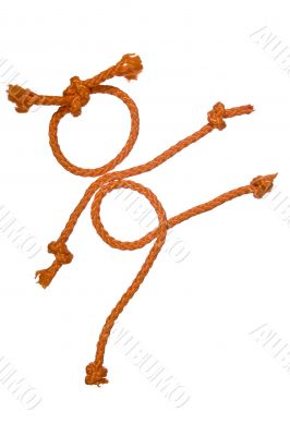 Miscellaneouses of the figure of the people from rope