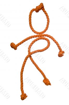 Miscellaneouses of the figure of the people from rope