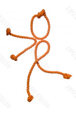 Miscellaneouses of the figure of the people from rope