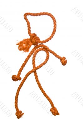 Miscellaneouses of the figure of the people from rope