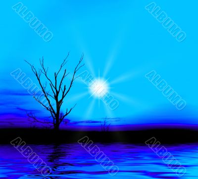 Blue evening