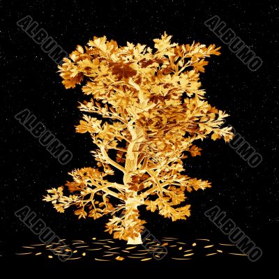 Golden tree - oak