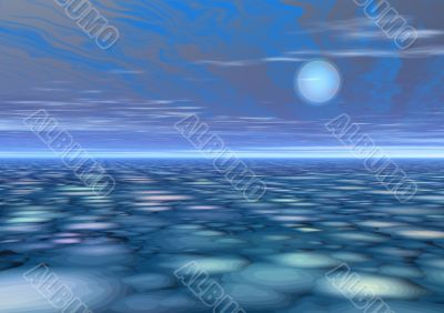 Misty landscape