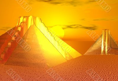 Landscape. Golden Mirage