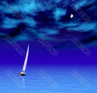Lonely ship