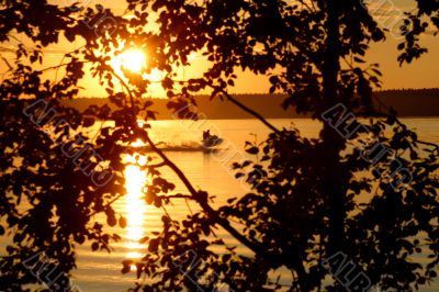 Active rest on lake