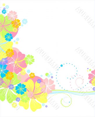 Vector floral backdround