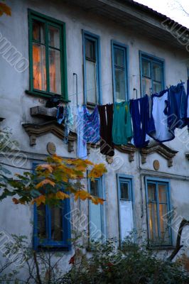 Drying the linen