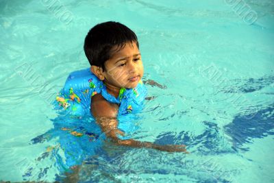 Boy Swimming