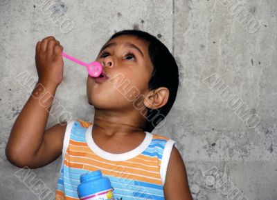 Blowing bubbles
