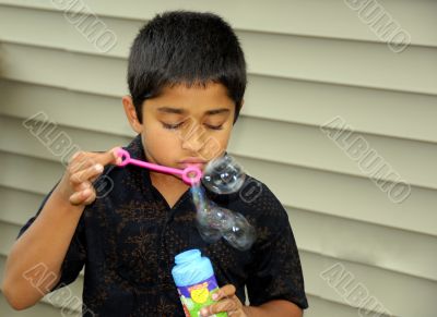 Blowing bubbles