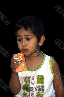 Drinking juice
