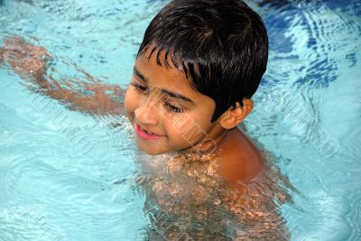 Boy Swimming