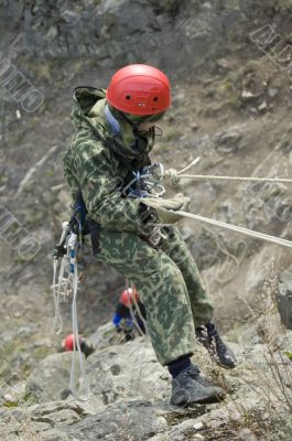 Climbing girl