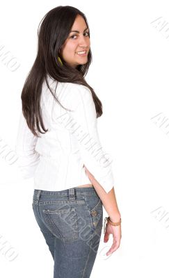 Beautiful girl in casual wear