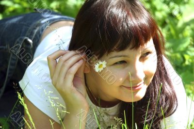 Girl in the grass