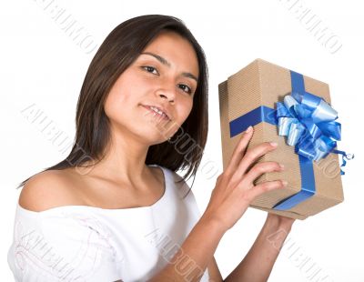 girl with a gift