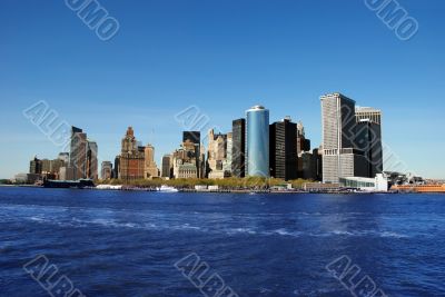 modern buildings, New York