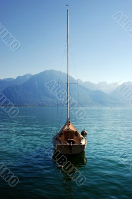 boat on the Lake Geneva