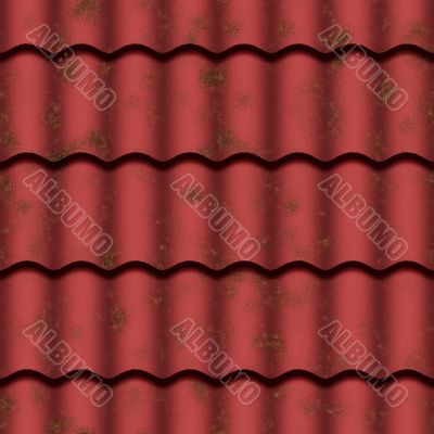 Red roof tiles