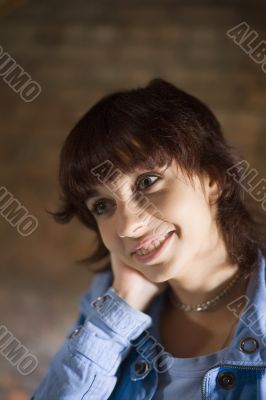 The half-face portrait