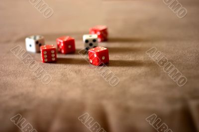 Red and white dice