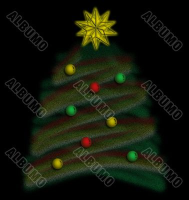 Abstract Christmas Tree