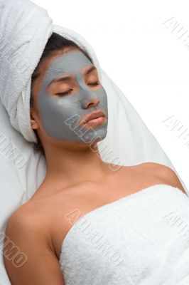 Relaxing in spa