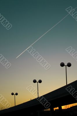 Traces of the aeroplane