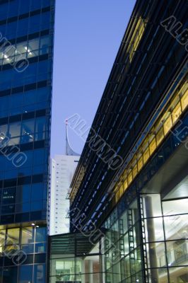 Modern buildings