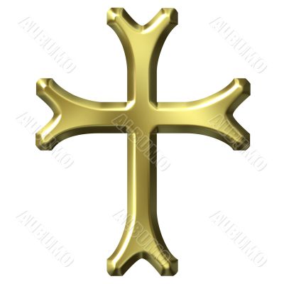 3D Golden Cross