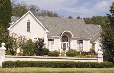Pink and White Stucco