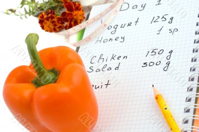 Pepper and diet-book