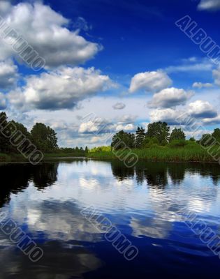 Blue lake
