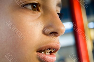 close up of boy