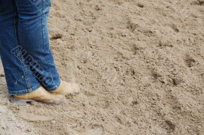 shoes in the sand
