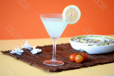 Very great cocktail with lemon