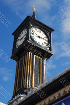 The tower clock, Brighton pier, UK