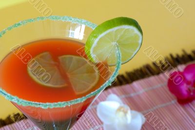 Very great cocktail with lemon