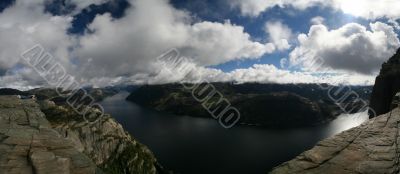 View on the Lysefjord, Norway