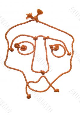 manifold  figure of the people from rope