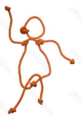 manifold  figure of the people from rope