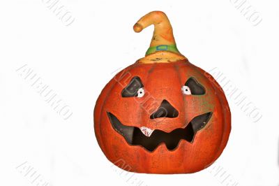 Halloween pumpkin isolated on white background