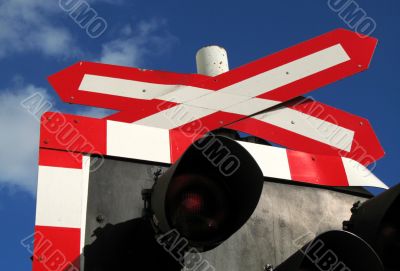 close view of level crossing