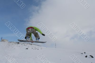 Snowboard jump