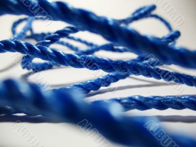 Plastic rope  Isolated on white