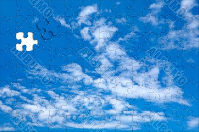 Sky background puzzle